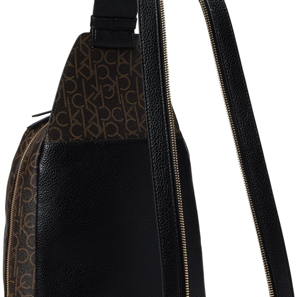 Calvin Klein Black and Brown Men's Backpack